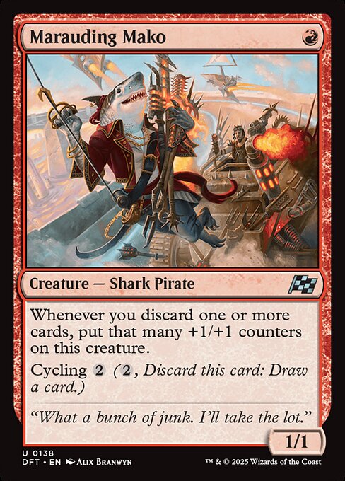 MTG Marauding Mako DFT 138 Regular Nonfoil