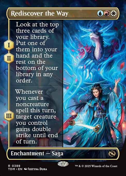 MTG Rediscover the Way TDM 388 Borderless Nonfoil