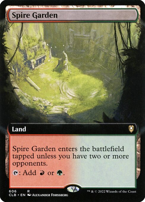MTG Spire Garden CLB 606 Extended Art Nonfoil