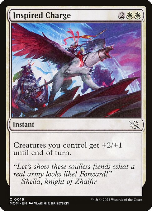 MTG Inspired Charge MOM 019 Regular Foil