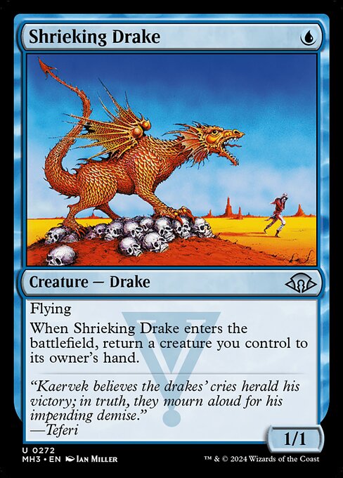 MTG Shrieking Drake MH3 272 Regular Foil