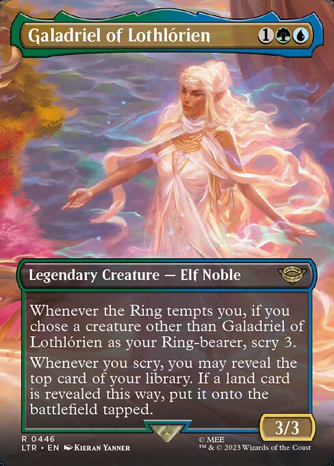 MTG Galadriel of Lothlórien LTR 446 Borderless Foil