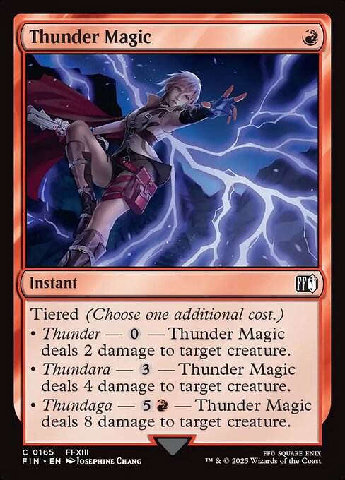 MTG Thunder Magic FIN 165 Regular Foil
