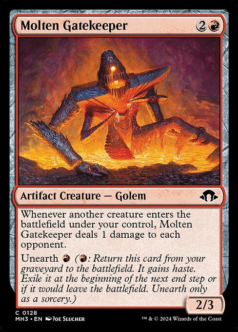 MTG Molten Gatekeeper MH3 128 Regular Foil