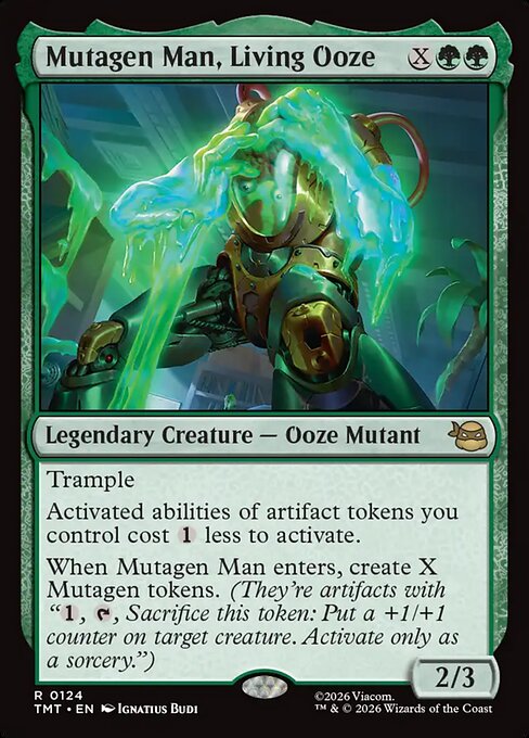 MTG Mutagen Man, Living Ooze TMT 124 Regular Foil