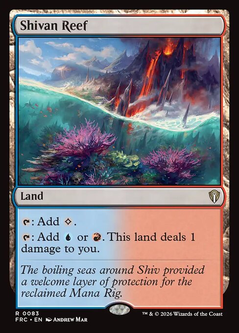 MTG Shivan Reef FRC 083 Standard Nonfoil front