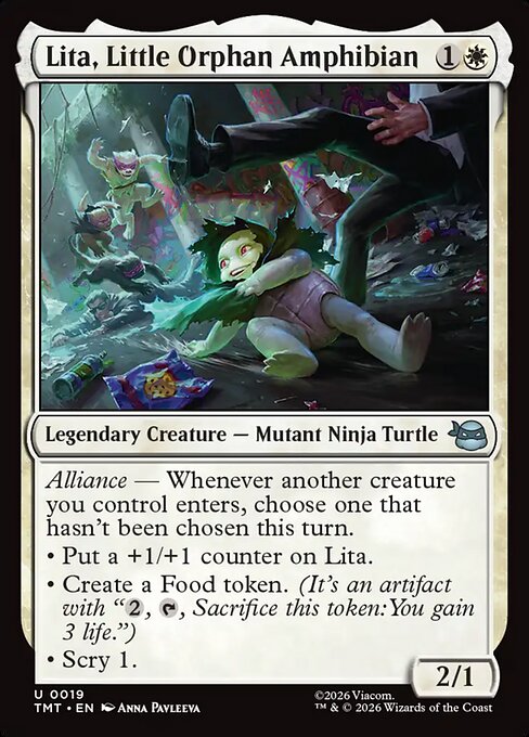 MTG Lita, Little Orphan Amphibian TMT 019 Regular Foil