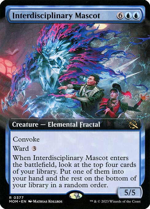 MTG Interdisciplinary Mascot MOM 377 Extended Art Nonfoil