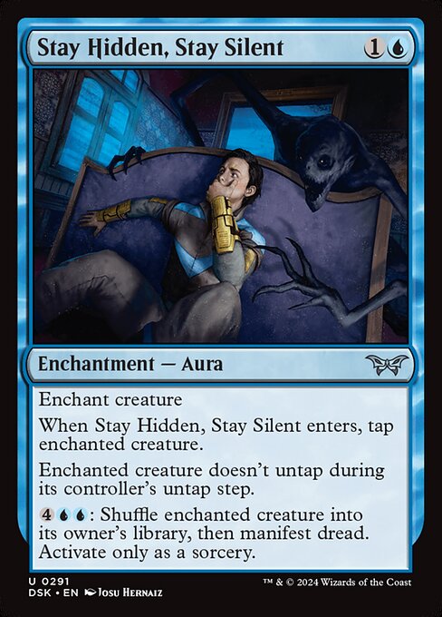 MTG Stay Hidden, Stay Silent DSK 291 Lurking Evil Foil