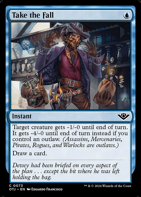MTG Take the Fall OTJ 073 Regular Foil