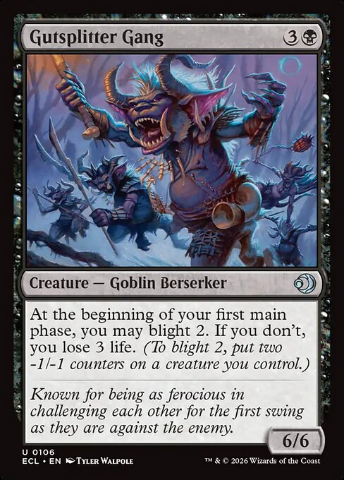 MTG Gutsplitter Gang ECL 106 Regular Foil