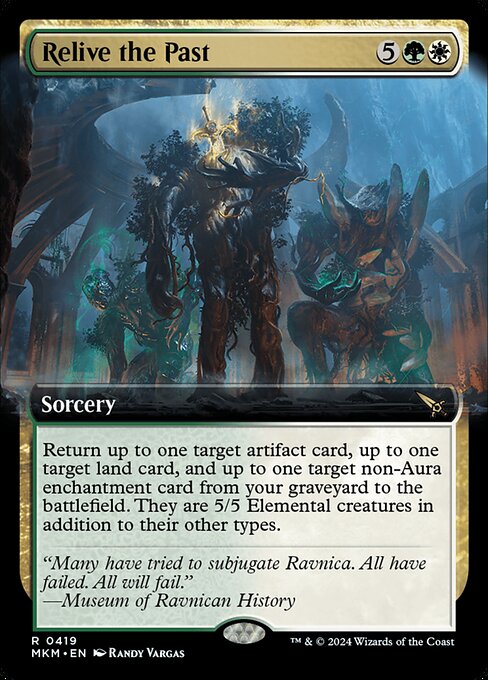 MTG Relive the Past MKM 419 Extended Art Foil