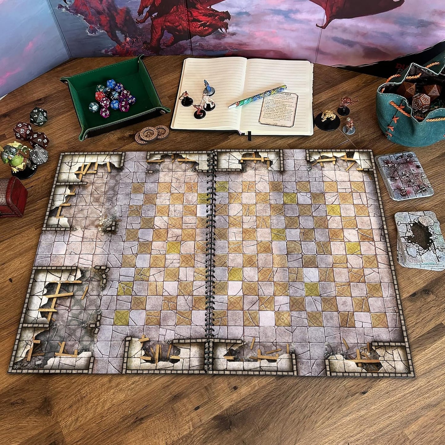 Loke BattleMats Dragon Lairs & Dungeons cover