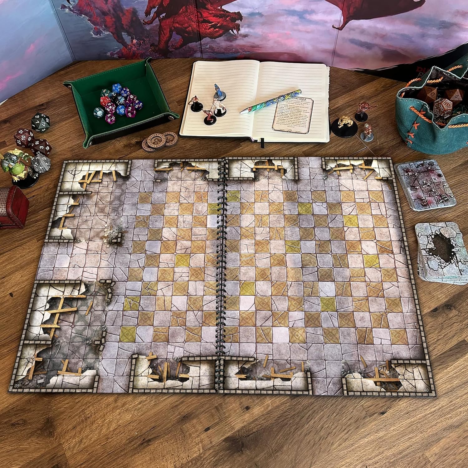 Loke BattleMats Dragon Lairs & Dungeons cover