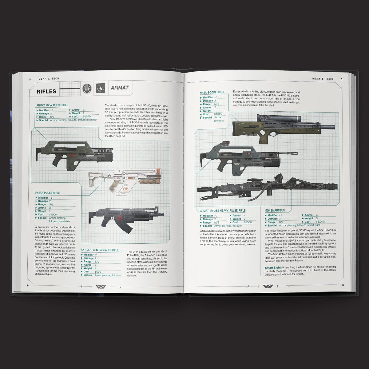 ALIEN RPG Evolved Edition Core Rulebook interior rules and artwork spread 3