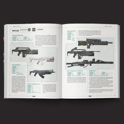 ALIEN RPG Evolved Edition Core Rulebook interior rules and artwork spread 3