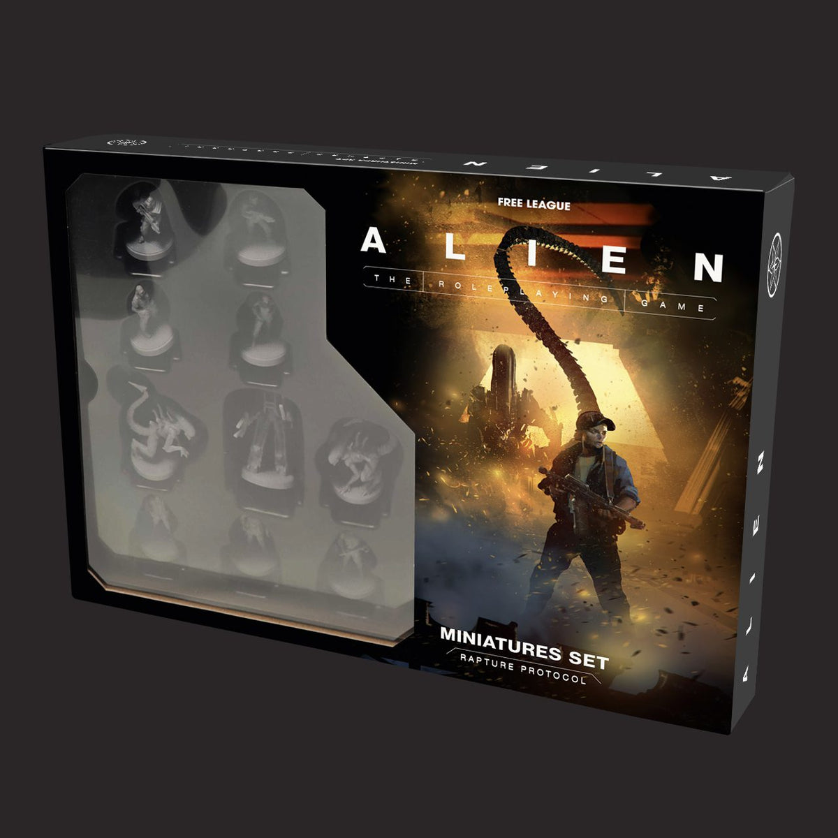 ALIEN RPG Evolved Edition Miniatures Set: Rapture Protocol miniatures set contents