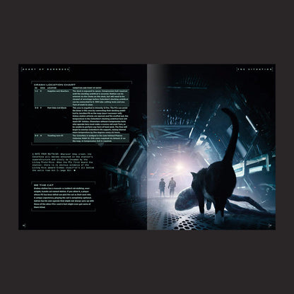 ALIEN RPG Heart of Darkness interior rules and artwork spread 2