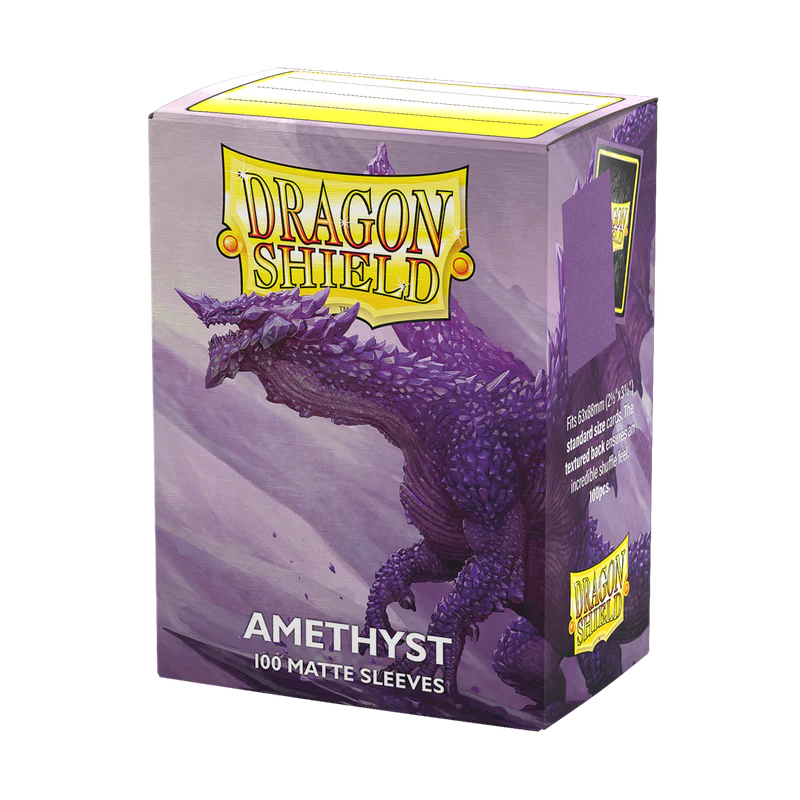Dragon shield amethyst matte sleeve box