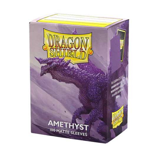 Dragon shield amethyst matte sleeve box