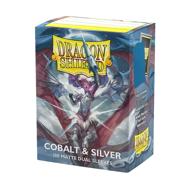 Dragon Shield Sleeves – Matte Dual – Anniversary Special Edition: Cobalt & Silver 100