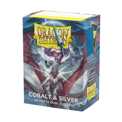 Dragon Shield Sleeves – Matte Dual – Anniversary Special Edition: Cobalt & Silver 100