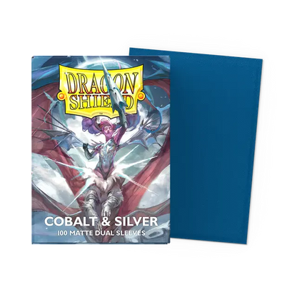 Dragon Shield Sleeves – Matte Dual – Anniversary Special Edition: Cobalt & Silver 100