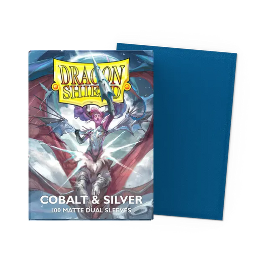 Dragon Shield Sleeves – Matte Dual – Anniversary Special Edition: Cobalt & Silver 100