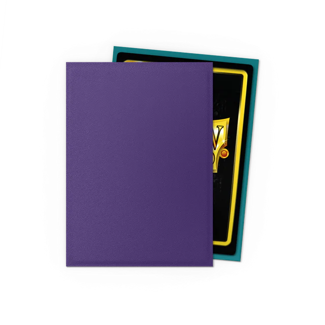 Purple and teal Dragon Shield card sleeves