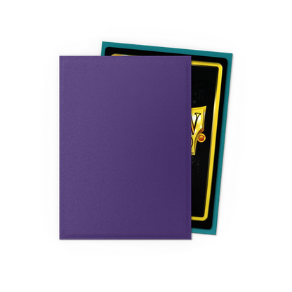 Purple and teal Dragon Shield card sleeves
