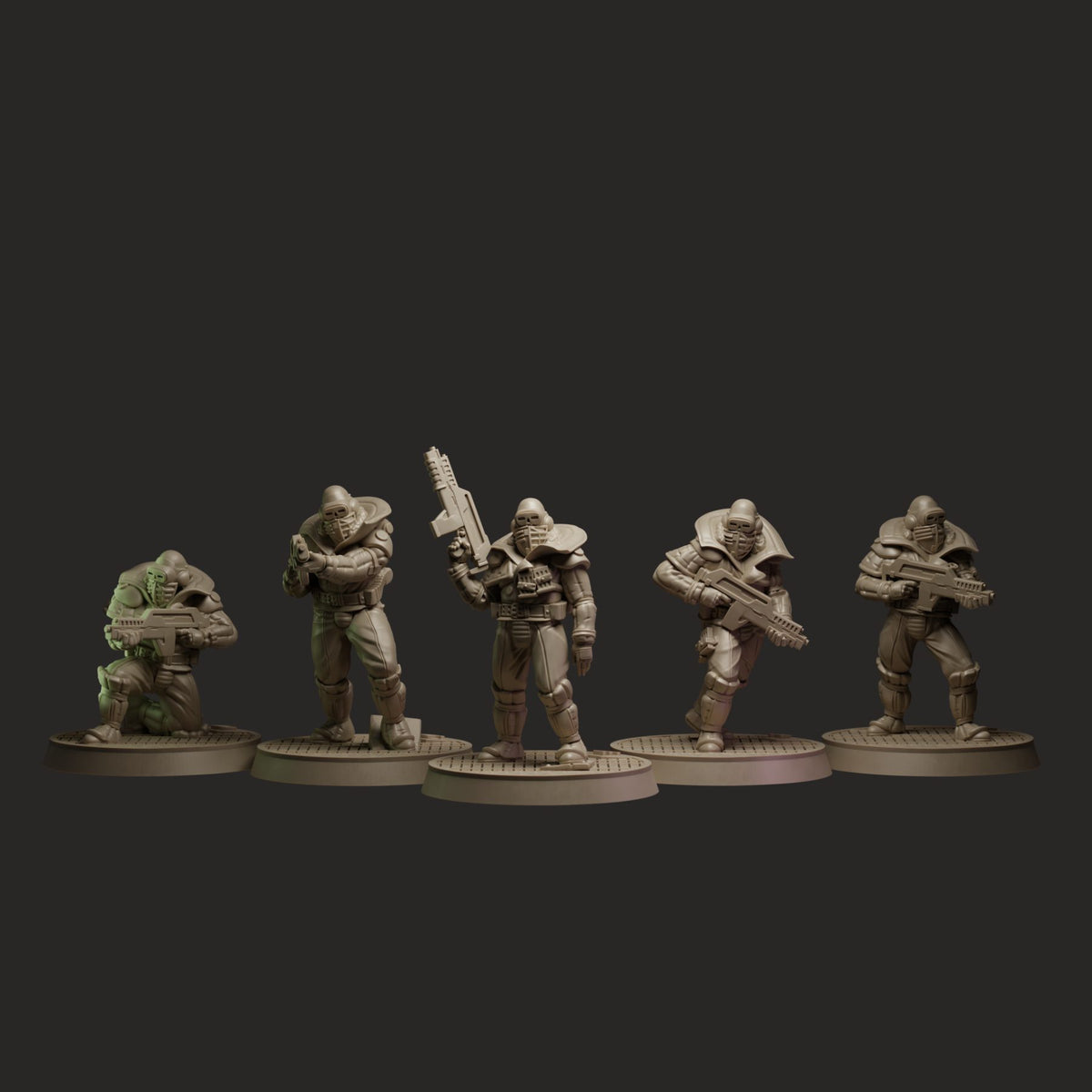 ALIEN RPG Evolved Edition Miniatures Set: Rapture Protocol Ape Squad miniatures collection