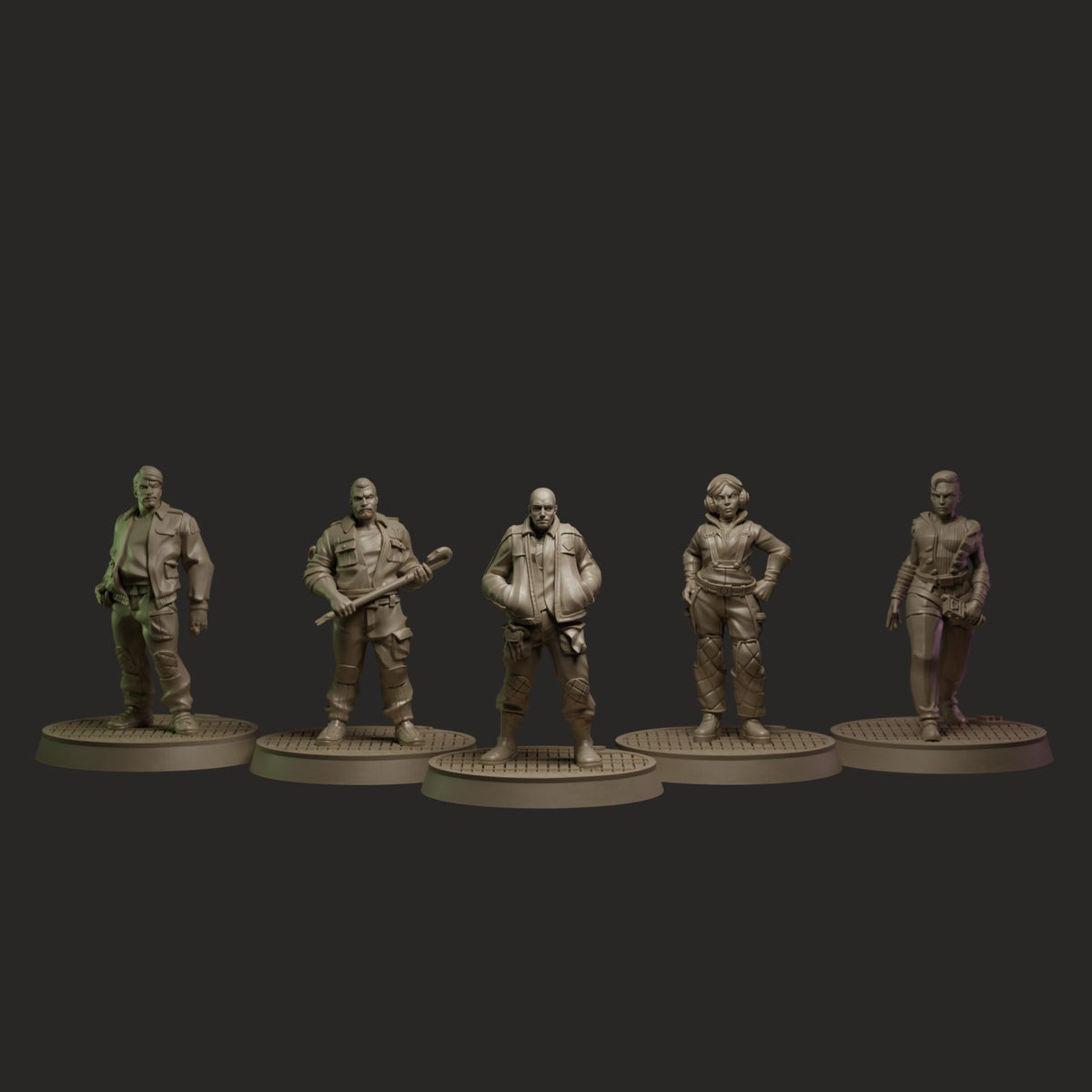 ALIEN RPG Evolved Edition Miniatures Set: Rapture Protocol miner miniatures collection
