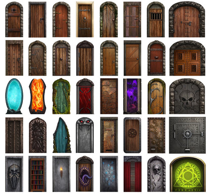 Big Box of Dungeon Doors complete standee collection