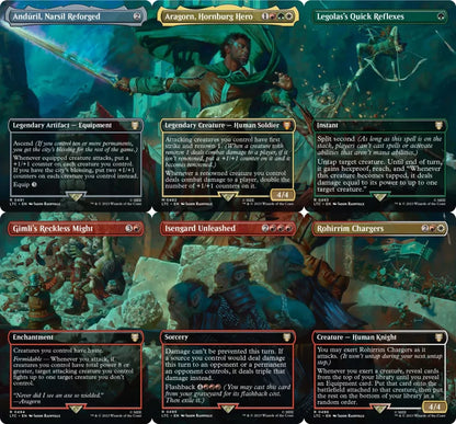 MTG Lord of the Rings Aragorn at Helm’s Deep Scene Box cards