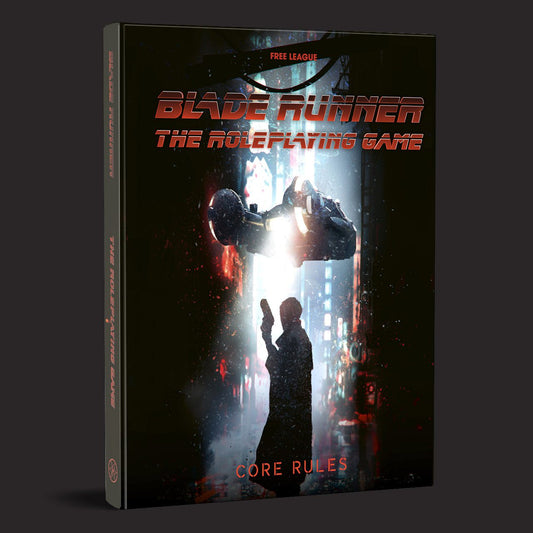 Blade Runner RPG Core Rulebook front cover and product presentation