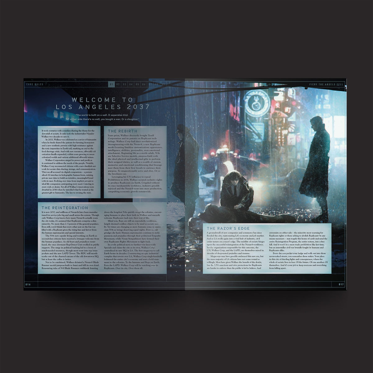 Blade Runner RPG Core Rulebook interior artwork view 12