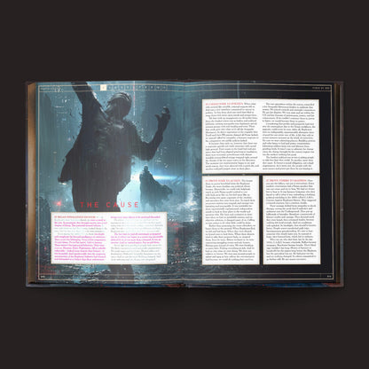 Blade Runner RPG Replicant Rebellion interior rules and artwork spread 2