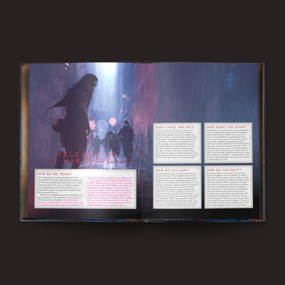 Blade Runner RPG Replicant Rebellion interior rules and artwork spread 3