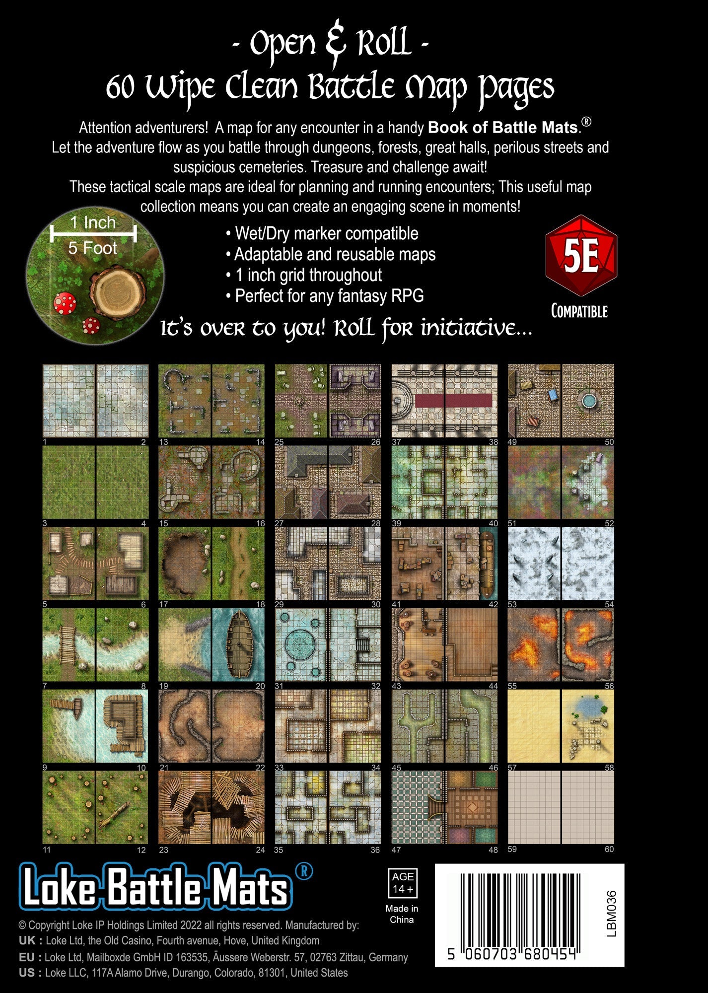 Big Book of Battle Mats Revised A4 rear cover