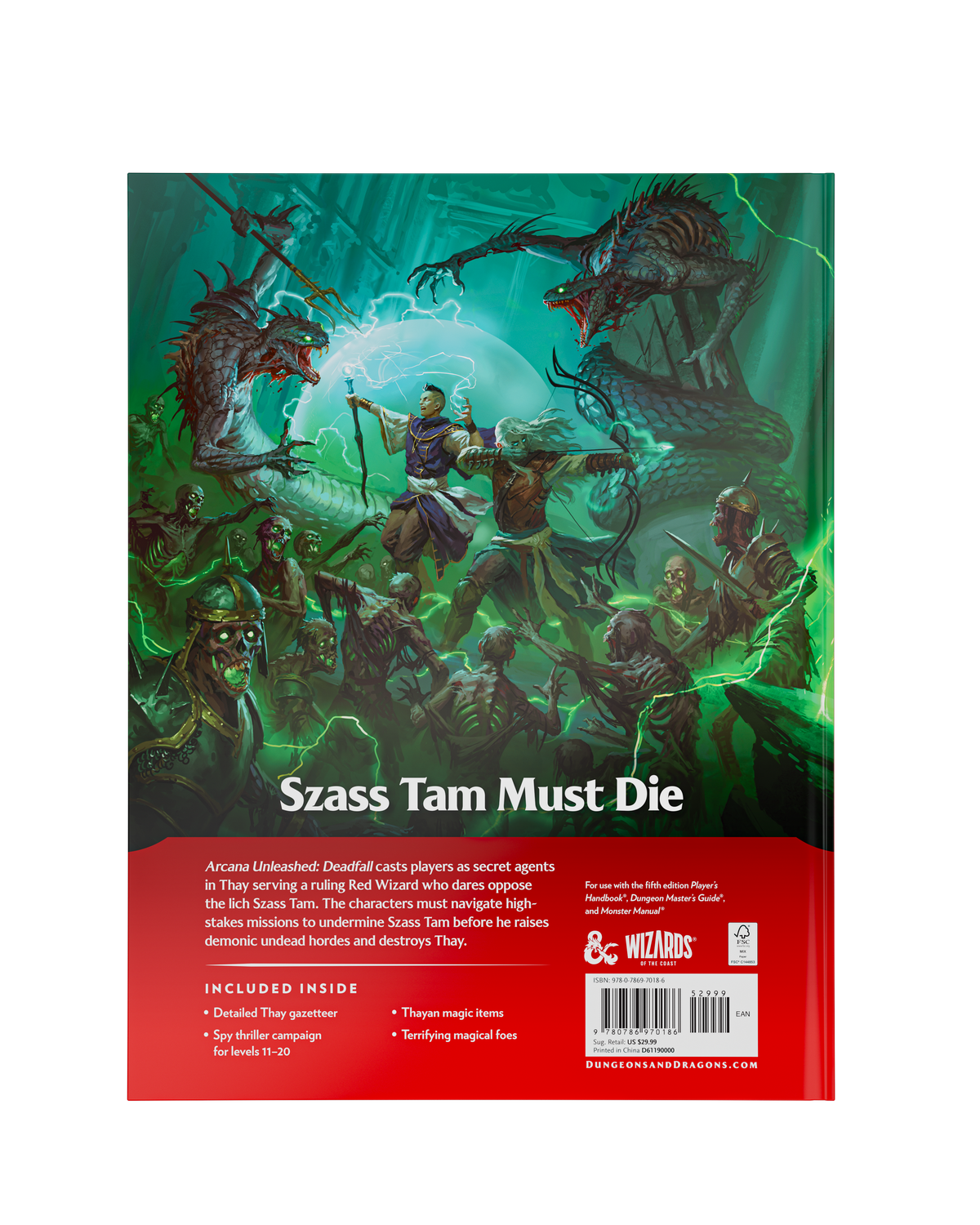 D&D Arcana Unleashed Deadfalll Back Cover