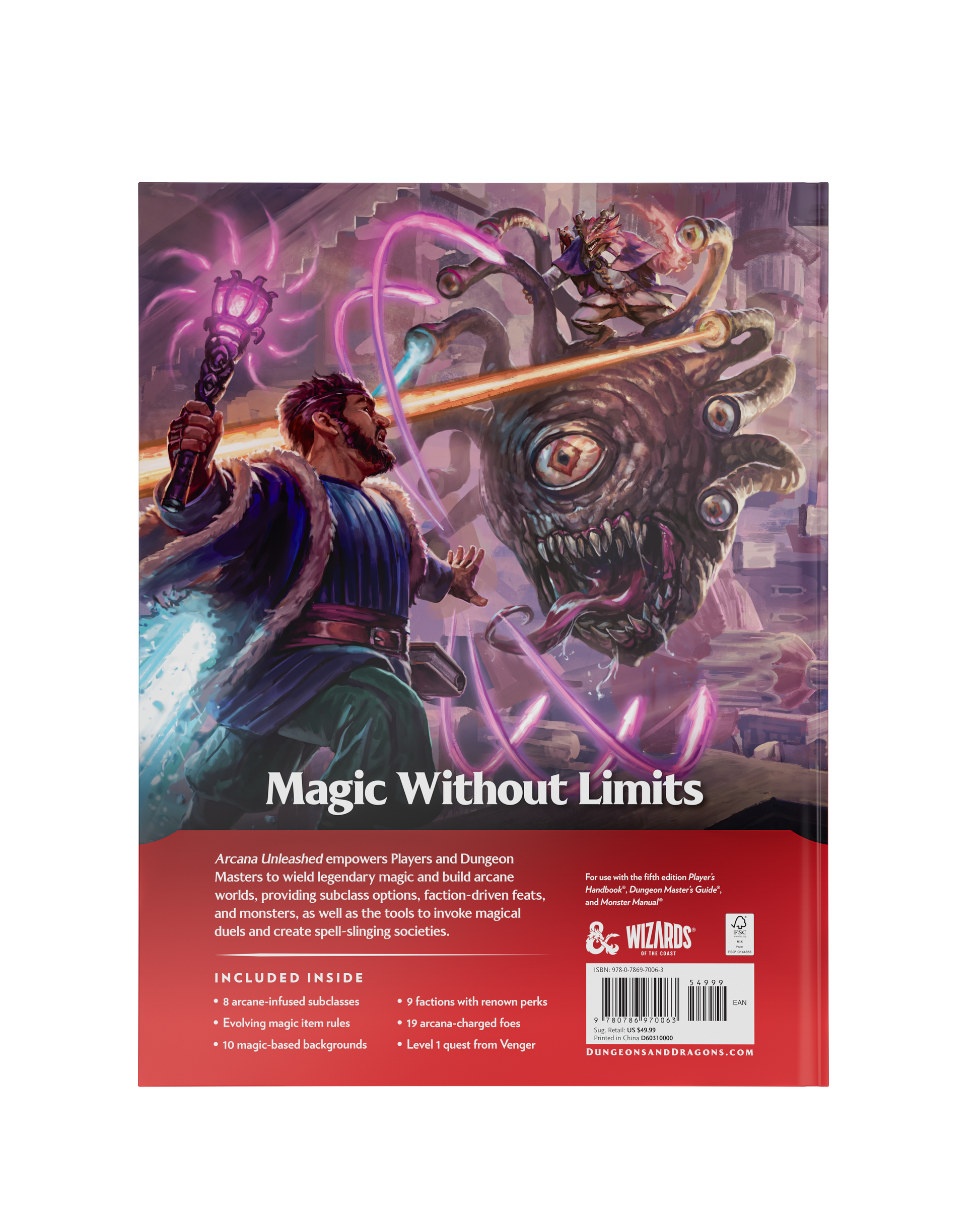 D&D Arcana Unleashed Back Cover