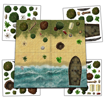 Loke Terrain Set map books and scenery clings