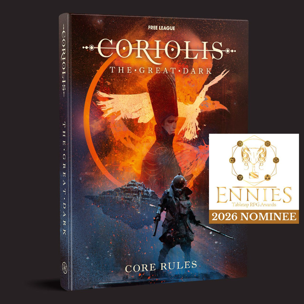 Coriolis: The Great Dark RPG Core Rules core rulebook front cover