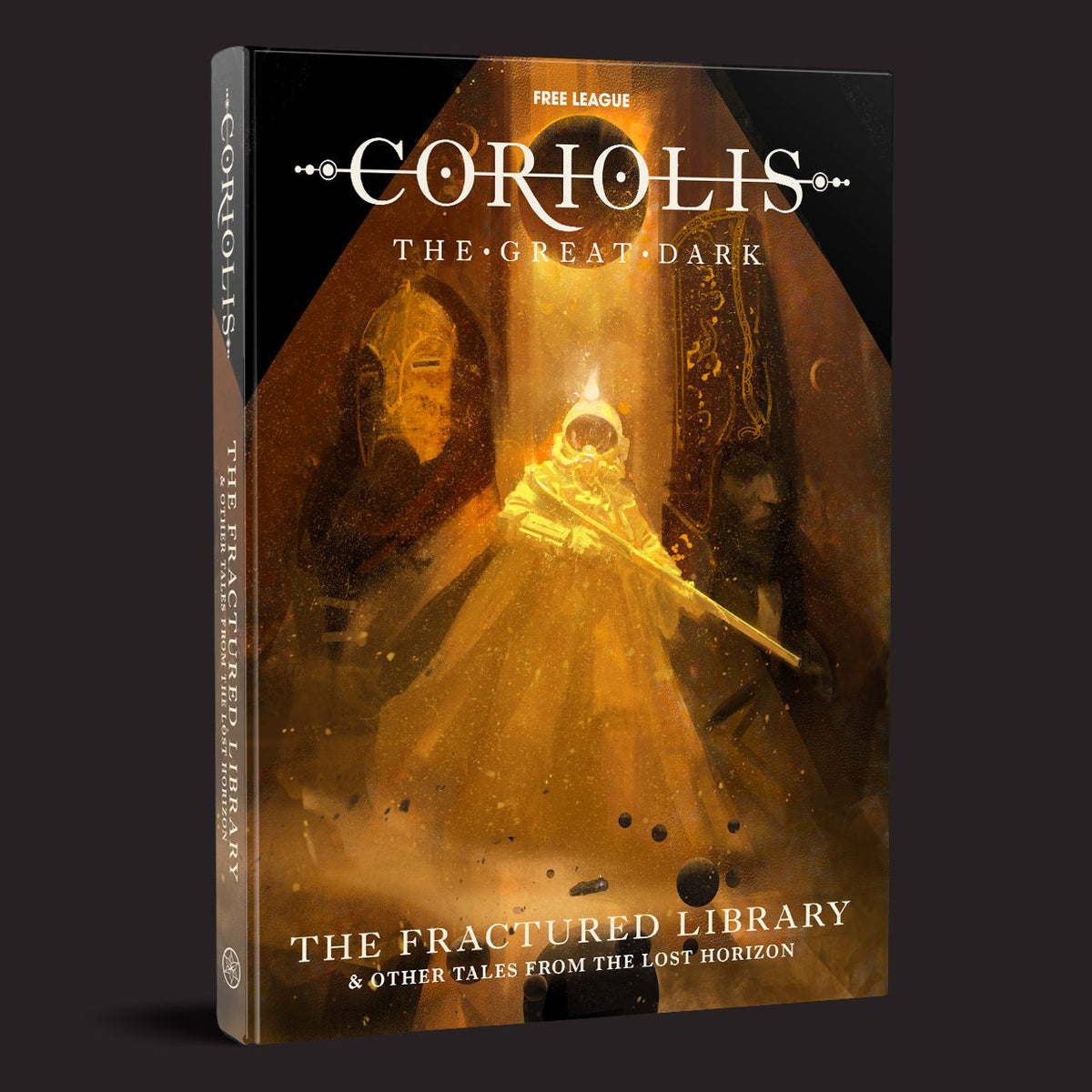 Coriolis: The Great Dark, The Fractured Library and Other Tales From the Lost Horizon front cover and product presentation