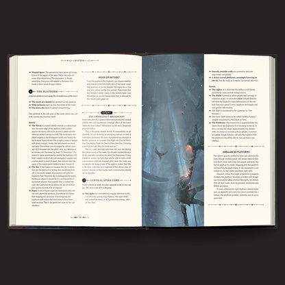 Coriolis: The Great Dark, The Fractured Library and Other Tales From the Lost Horizon interior rules and artwork spread 2