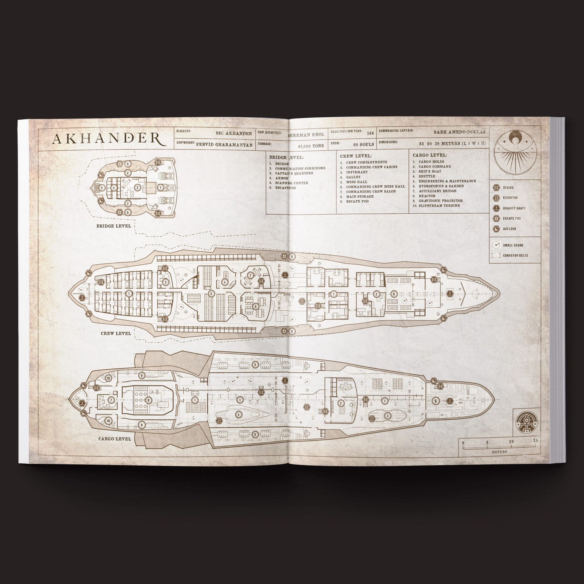 The Great Dark campaign set with maps dice cards and tokens