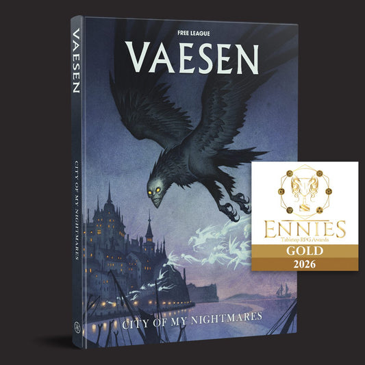 Vaesen City of My Nightmares front cover and product presentation