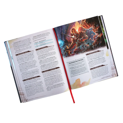 Heliana's Guide to Monster Hunting DELUXE Core Hardcover Book Open Pages Showing Monster Hunter Options