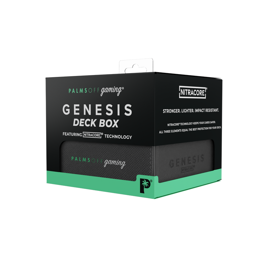 Genesis Deck Box black for standard TCG cards