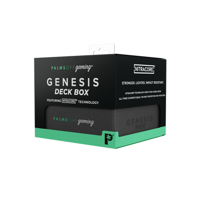 Genesis Deck Box black for standard TCG cards